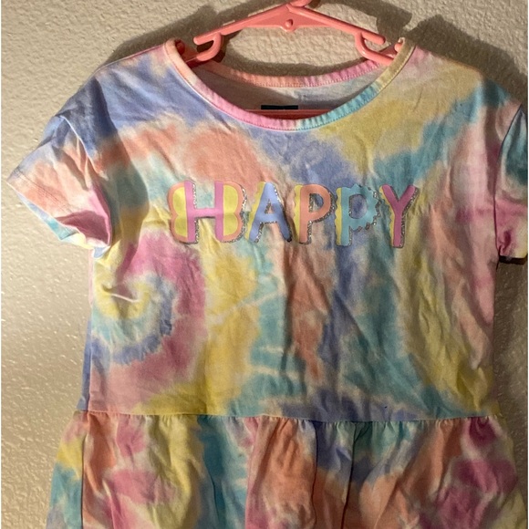 Girls multi color top pink and blue - Picture 1 of 6